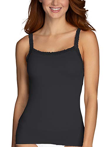 Vanity Fair womens Tops for Layering (Camisole & Tank Tops) Camisole, Cami - Spincami Black, XX-Large US - Image 5