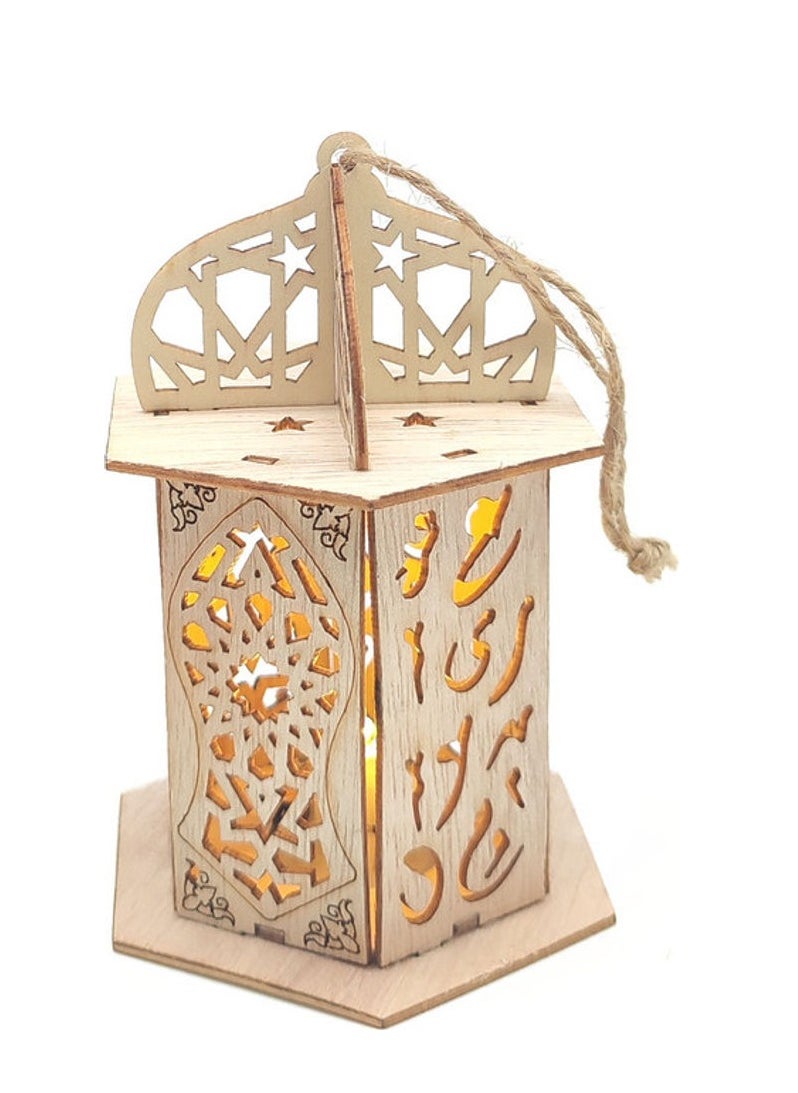 co arma A wooden pendant with lighting suitable for the Ramadan atmosphere  - Image 3