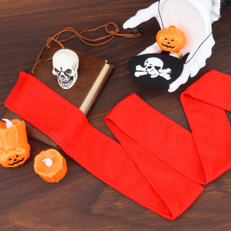 Chanaco Pirate Accessories 8Pcs Pirate Headband Costume Women Men Bandana Head Scarf Eye Patches for Halloween Party Favors Supplies - Image 2