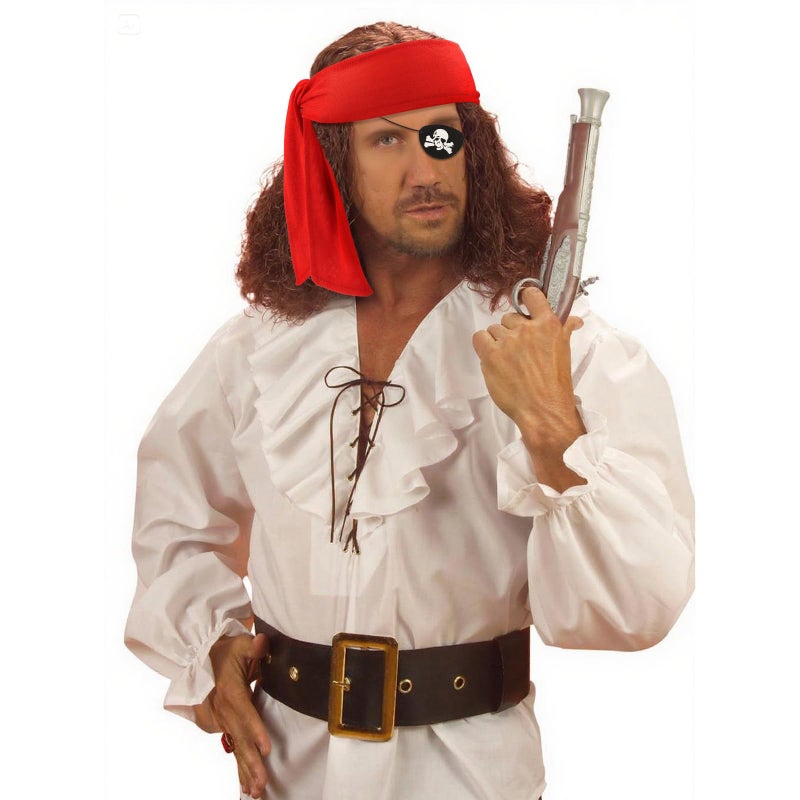 Chanaco Pirate Accessories 8Pcs Pirate Headband Costume Women Men Bandana Head Scarf Eye Patches for Halloween Party Favors Supplies - Image 5