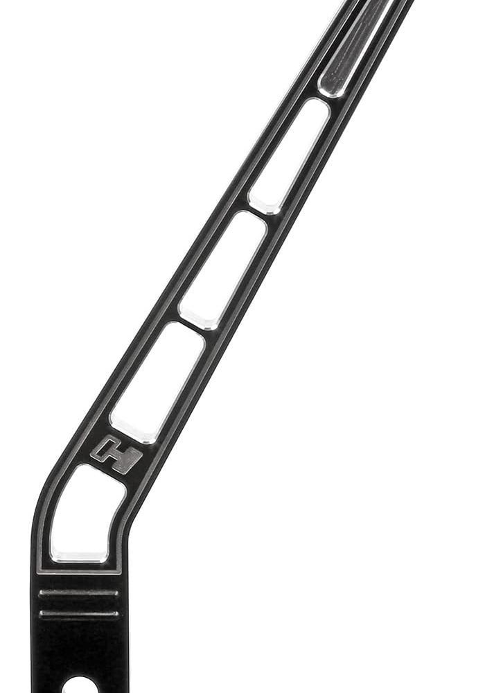 Hurst 5389025 Lay Back Gear Shift Lever Stick, Black Aluminum, 10" - Image 1