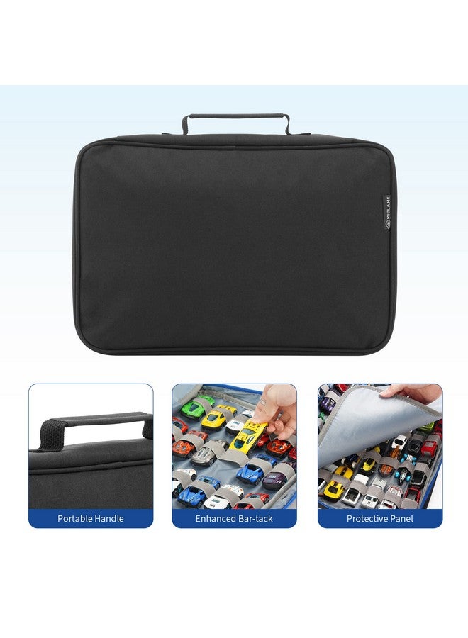 KISLANE 96 Toy Cars Storage Case Compatible With Hot Wheels Toy Cars Organizer Storage For Mini Toys Hot Wheels Car Matchbox Cars Small Dolls(Bag Only) (Black)  - Image 3
