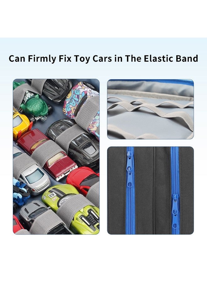 KISLANE 96 Toy Cars Storage Case Compatible With Hot Wheels Toy Cars Organizer Storage For Mini Toys Hot Wheels Car Matchbox Cars Small Dolls(Bag Only) (Black)  - Image 4