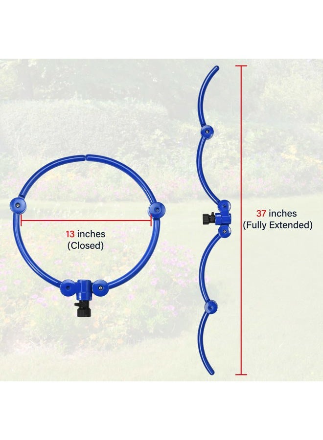 ZZM 360°Tree Water System Tree Watering Ring Circle Sprinkler and Irrigation System Targeted Water with Y Hose Splitter for New Tree Outdoor Plants Raised Garden Beds Shrubs (Small) - Image 5