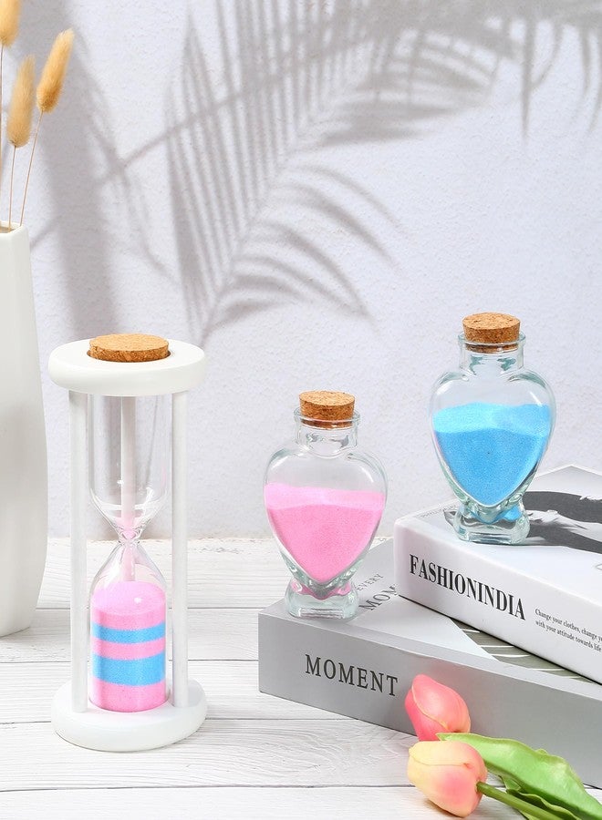 LIKEYO Unity Sand for Wedding Ceremony Set - 3 Pcs Wedding Sand Ceremony Sets Includes 1 Unity Hour Glass and 2 Heart-Shape Glass Sand Ceremony Vase, Wedding Unity Ideas for Ceremony (Sand not Included） - Image 5
