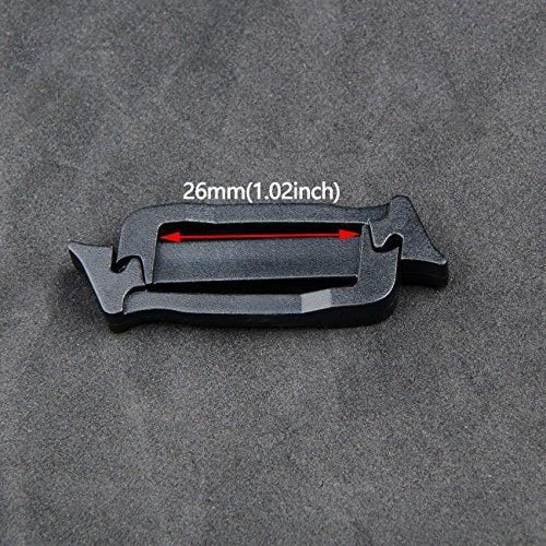 DYZD Utility Webbing Connecting Clips Strap Buckle Triglide slides Backpack Bag Clip (Style 2,10PCS) - Image 2