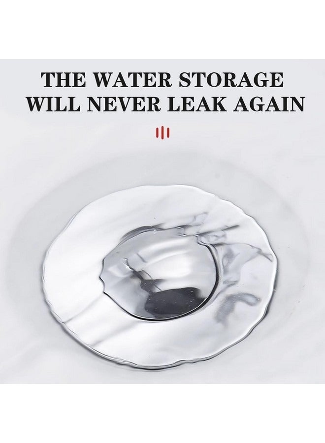 بيوينتي قطعة واحدة من سدادة تصريف حوض الحمام، فلتر تصريف من الفولاذ المقاوم للصدأ عالمي لحوض بحجم 1.06 بوصة - 1.65 بوصة مع مصفاة حوض من الكروم مع مصيدة شعر - Image 4