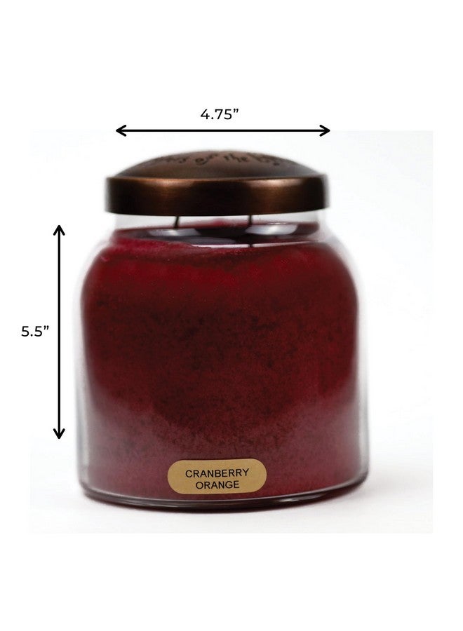 A Cheerful Giver A Cheerful Giver - Cranberry Orange - 34oz Papa Scented Candle Jar with Lid - Keepers of the Light - 155 Hours of Burn Time, Gift for Women, Red  - Image 5