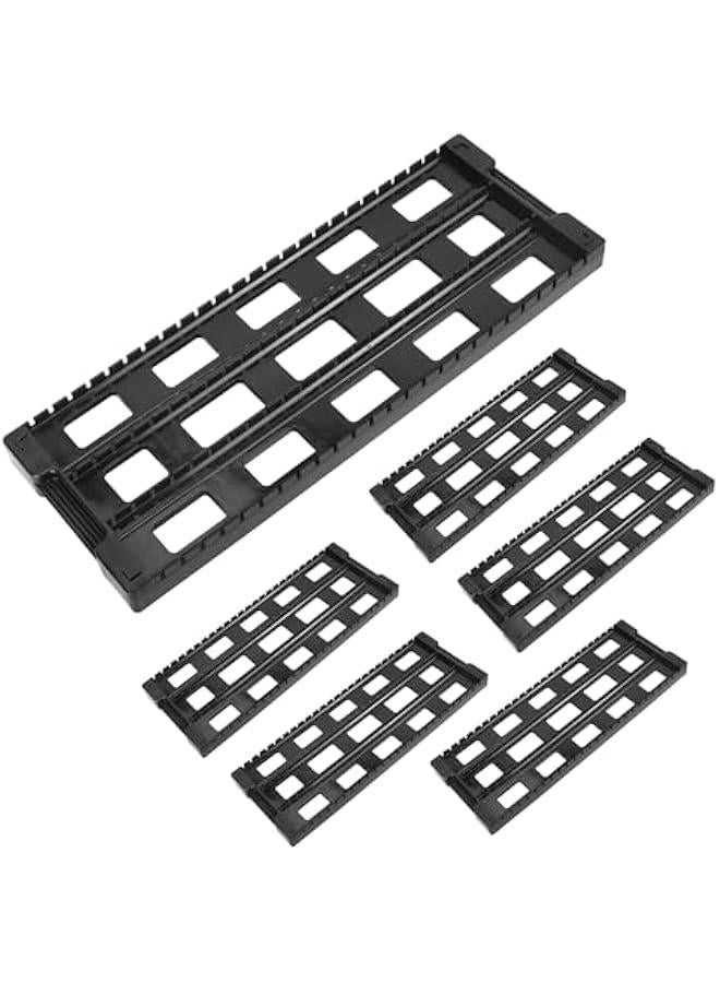 Arabest Antistatic ESD Circulation Rack Shelf, 6 Pack PCB Rack Circuit Board Storage Holder, 25 Slot Storage Stand, ESD Shelf - Image 1