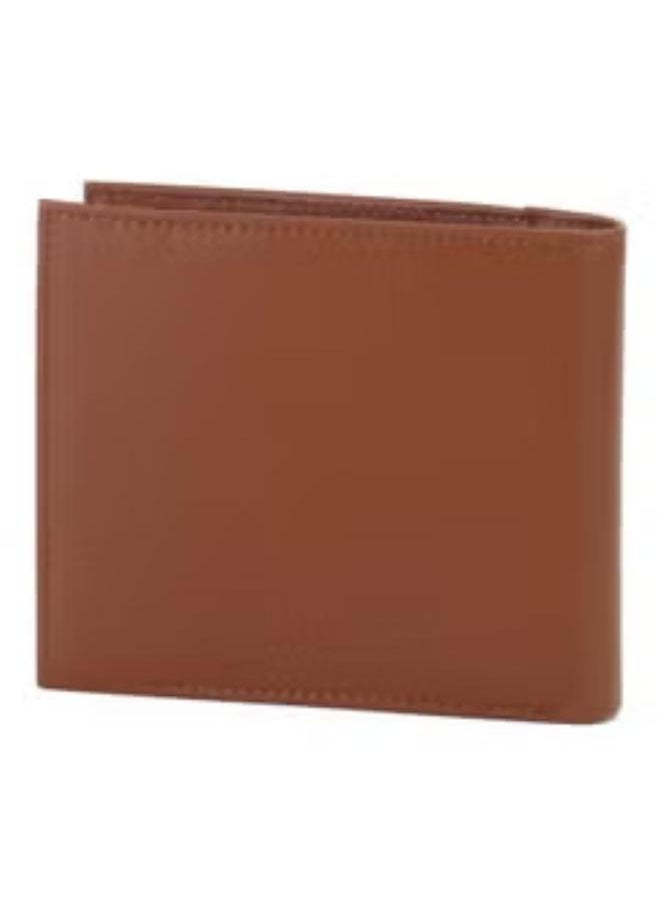 Tommy Hilfiger Men's Leather Wallet – Slim Bifold with 6 Credit Card Pockets and Removable ID Window, Tan Beige, One Size