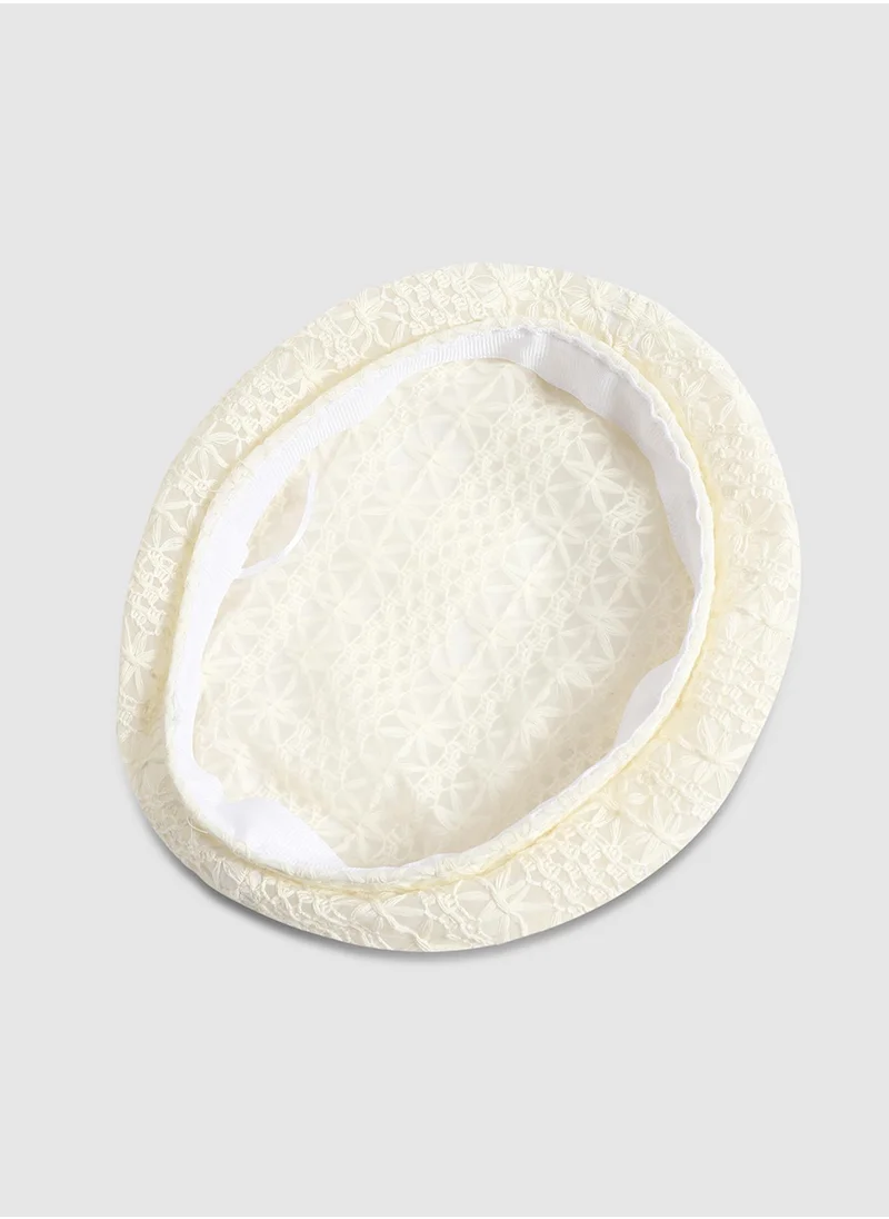 Haute Sauce Self-Design Beret Hat - White