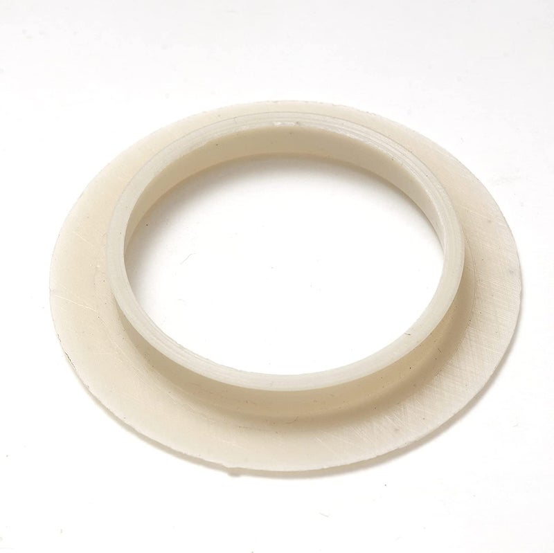 QZibeva Curtain PVC Ring Glossys Ivory with Flexi Lock Suitable for Any 1 inch Curtain Rod Silver Glossy 98 Male 98 Female - Image 2