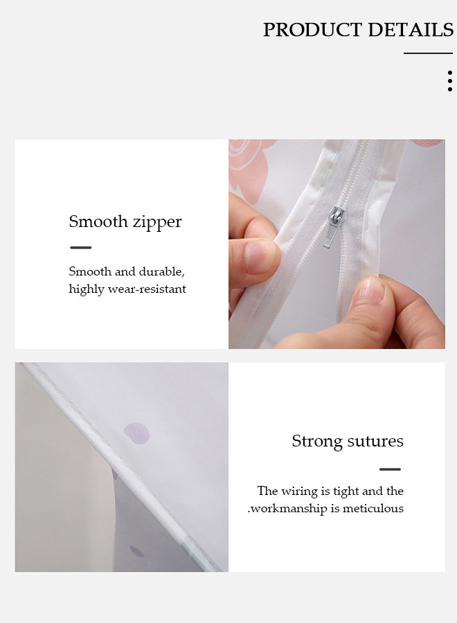 DUNISO Washing Machine Cover, PEVA Cloth Full-Automatic Wave Wheel Washing Machine Cover, Top Load Dryer Cover, Sunscreen Waterproof Dustproof  Washer Protection Case with Smooth Zipper for Laundry Kitchen Home - Image 2