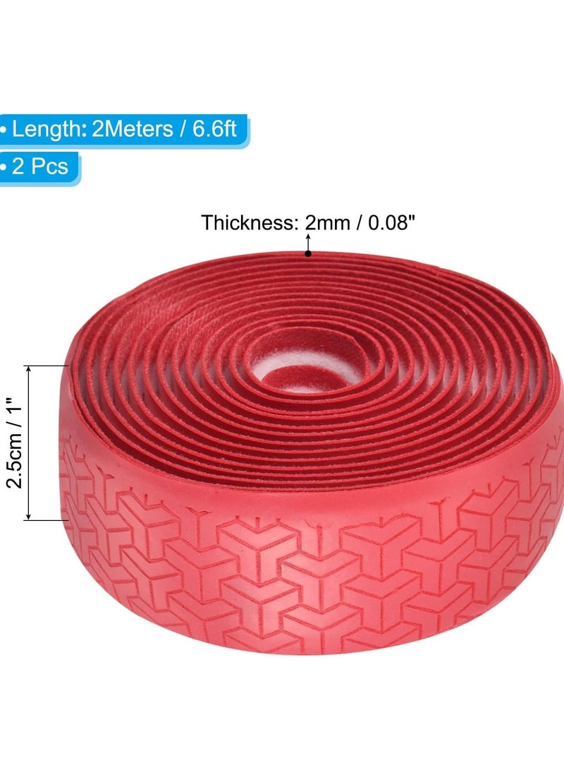 KASTWAVE Racket Overgrip, 2 Pcs Racket Grip Tape for Tennis and Badminton, Bicycle Handle StrapPU Lengthen Grip Tape Non-Slip Absorb Sweat for Tennis Badminton Fishing Rod - Image 4