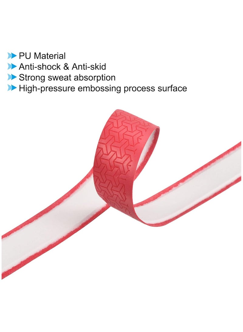 KASTWAVE Racket Overgrip, 2 Pcs Racket Grip Tape for Tennis and Badminton, Bicycle Handle StrapPU Lengthen Grip Tape Non-Slip Absorb Sweat for Tennis Badminton Fishing Rod - Image 3