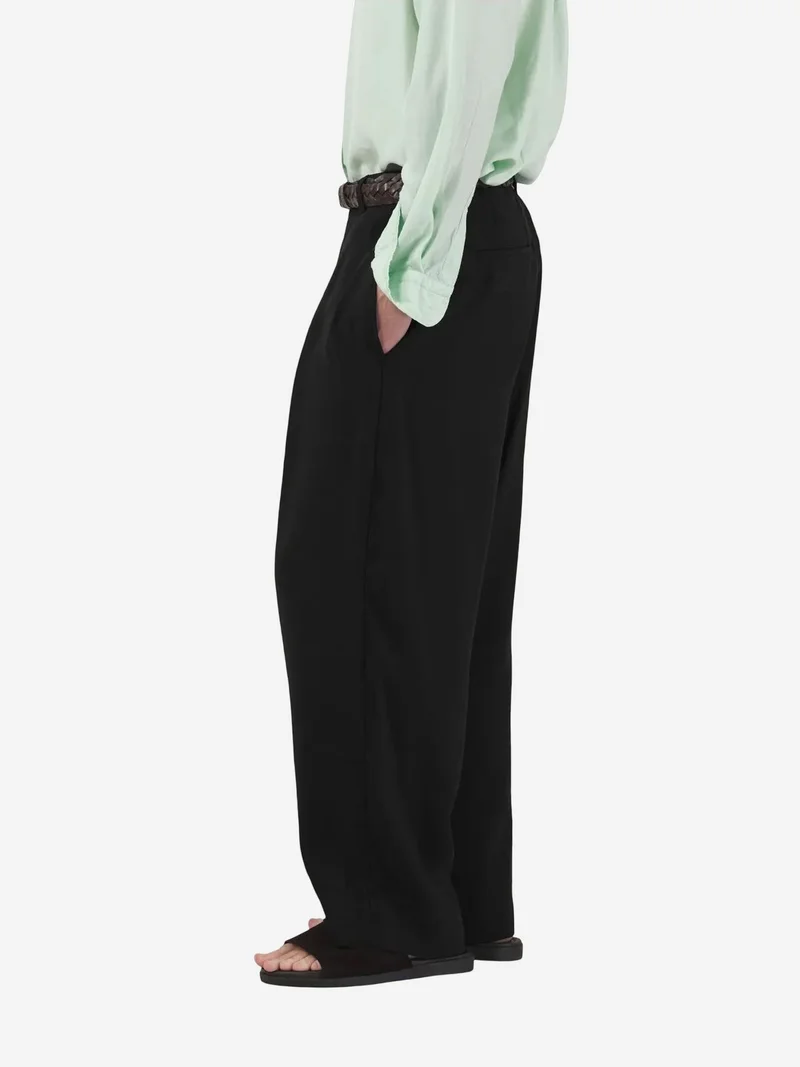 جيستو GIESTO Tailored Wide Leg Pleated Trousers