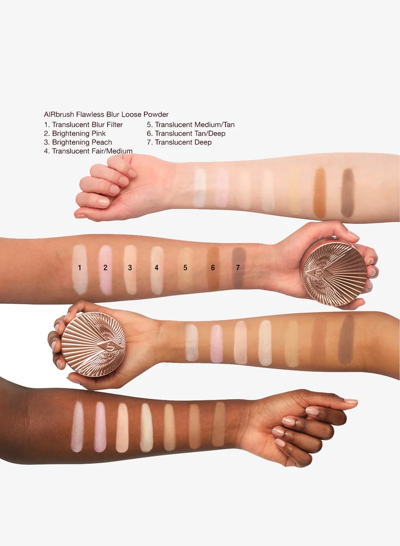 Charlotte Tilbury BRIGHTENING PINK AIRBRUSH FLAWLESS BLUR LOOSE POWDER BRIGHTENING PINK for Women | Best Price UAE