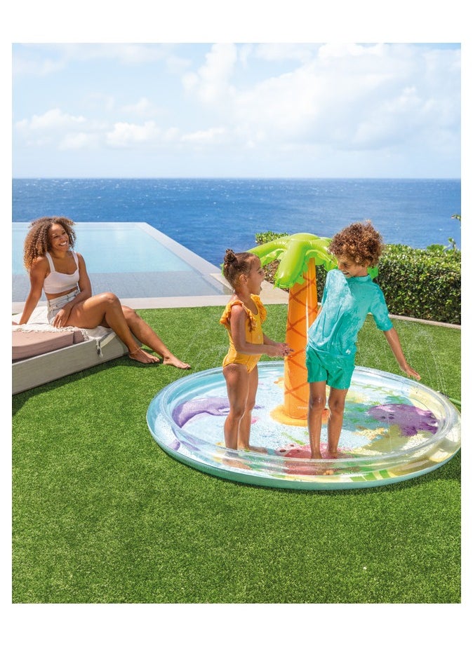 INTEX Palm Tree Spray Kiddie Pool 