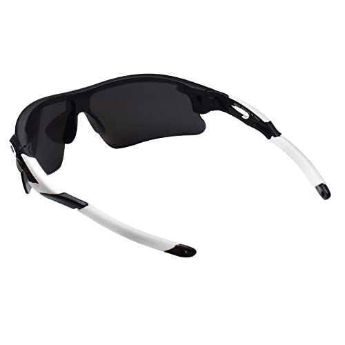Peter Jones White Sports Unisex Sunglasses | Polarized Lenses & Polycarbonate Frame | 100% UV Protection for Driving, Sports & Cycling (Model M007W) - Image 5