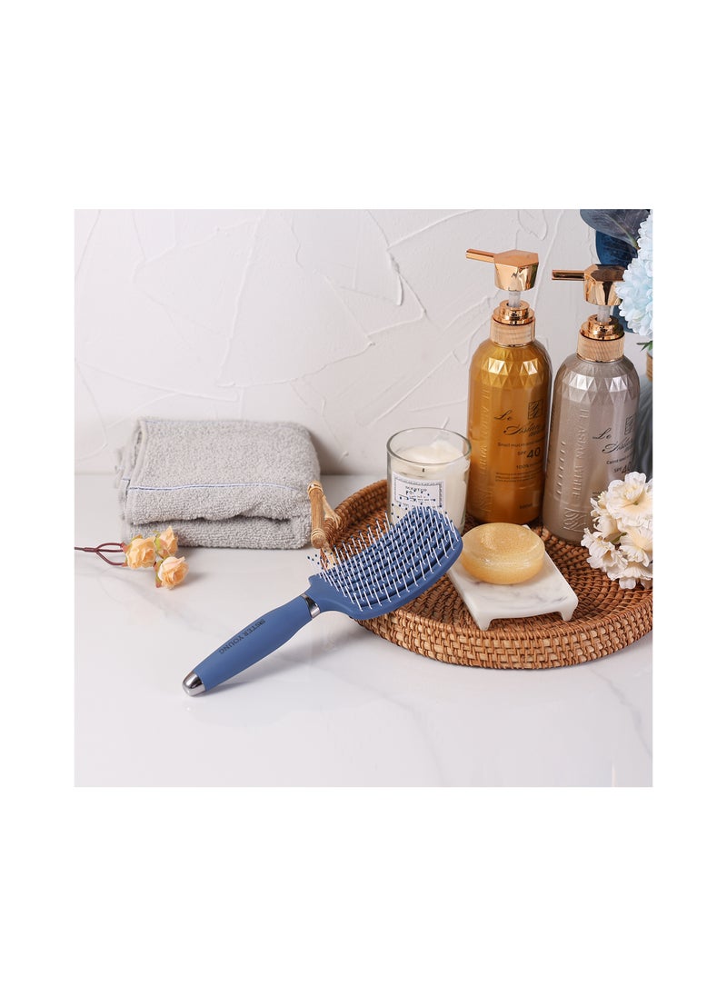 Sister Young - Sister Young OVIA Soft Nylon Pin Detangler Hair Brush (Blue) - Image 1