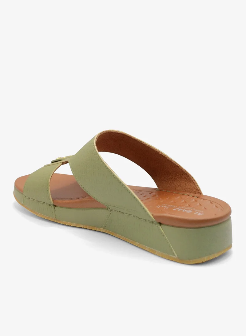 Al Baaz  Al Baaz Green Arabic Sandals for Men - Traditional Leather Men Sandals for Men | Best Price UAE