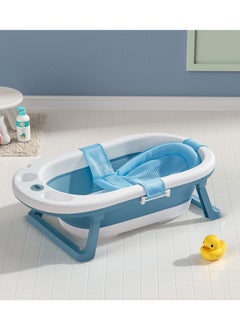 blue (bathtub with mat)