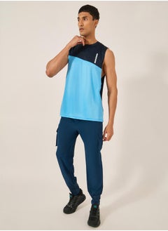 Styli Slogan Print Color Block Sleeveless Tank  - Image 2
