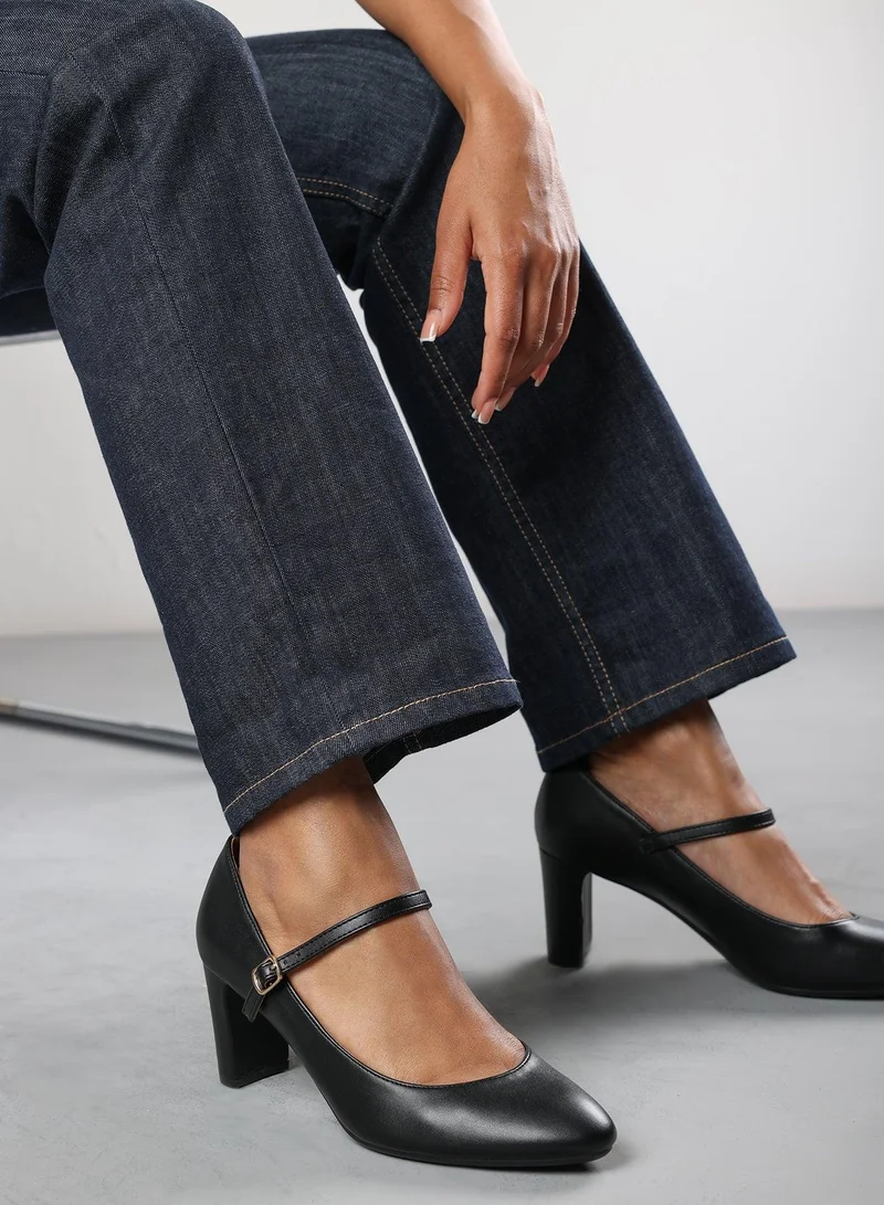 ويرز ذات فروم Oceana' Mary Jane Court Shoe With Buckle Strap