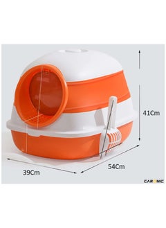 CARONIC Pet Litter Box Fully Enclosed Foldable Litter  With Pets Litter Scoop Portable cat and dog Litter  Enclosure  Fully Enclosed Foldable  Splash  - Image 4