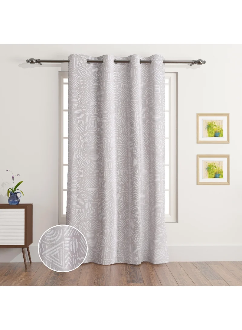 Home Box Russelle Casper Printed Single Curtain 240 x 140 cm