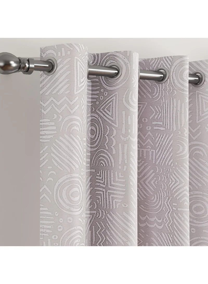 Home Box Russelle Casper Printed Single Curtain 240 x 140 cm