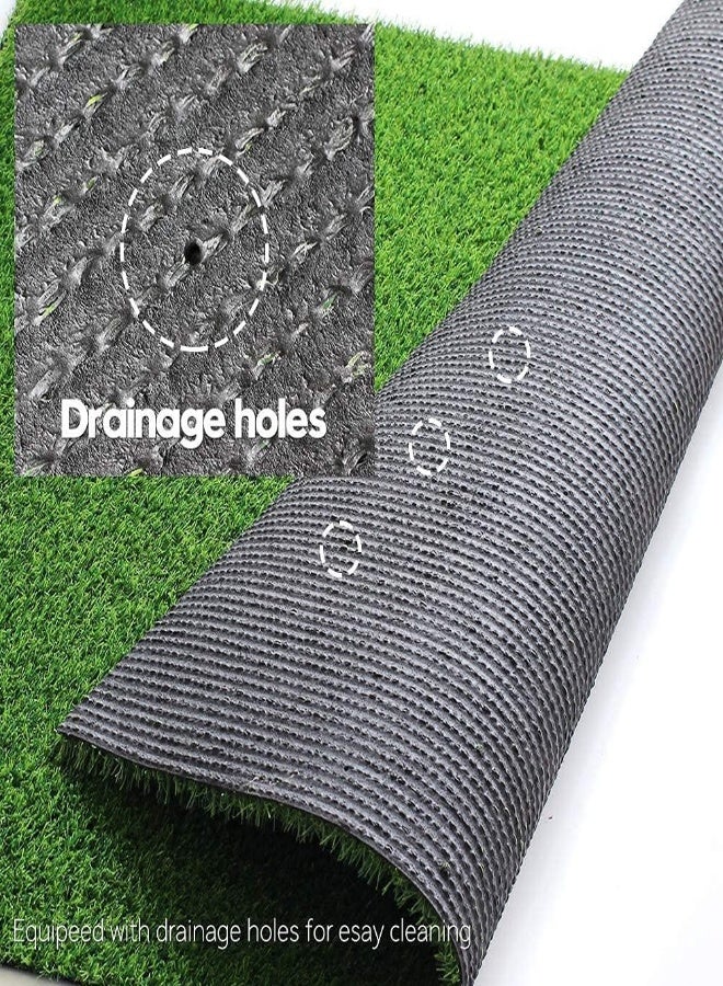 AKDC Ecvv Artificial Grass Carpet Fake Grass Turf 30Mm Garden Lawn Landscape Balcony Synthetic Turf Mat - Thick Fake Grass Pet Pad (200Cm X 700Cm, Green) - Image 5