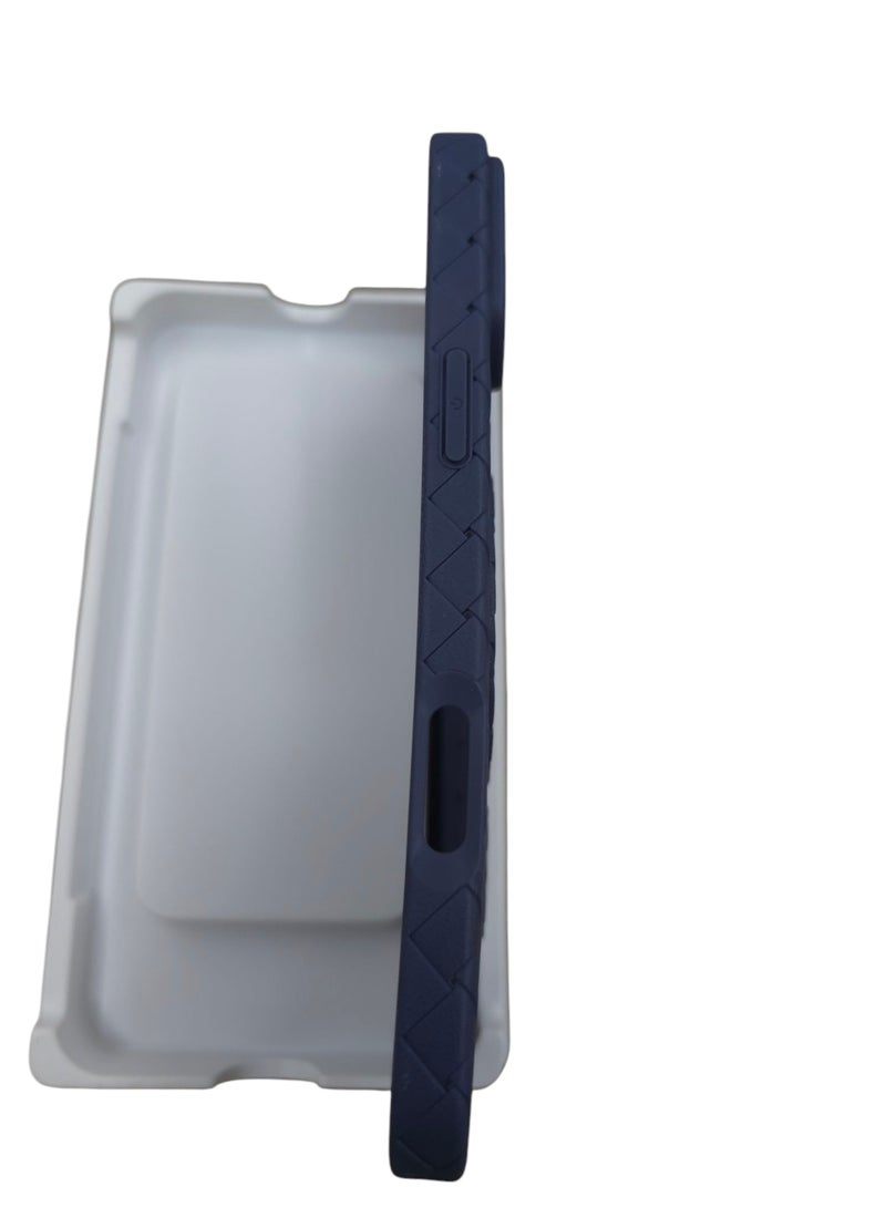 جراب لهاتف 16بلس مقاس 6.7 بوصة، مصنوع من نسيج كامل، ملمس الجلد، أداة مبتكرة تجمع بين الحماية القصوى والتصميم الأنيق، باستخدام مواد عالية الجودة وتقنيات متقدمة، اللون: (أزرق) - Image 5