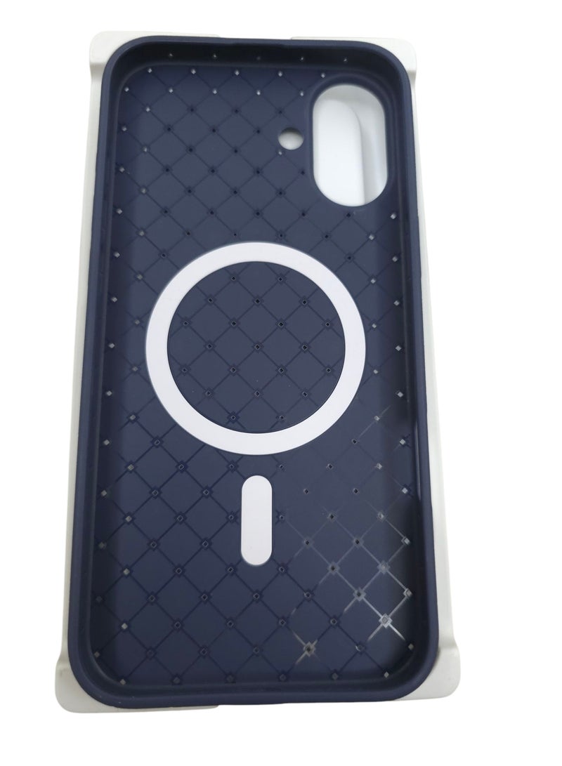 جراب لهاتف 16بلس مقاس 6.7 بوصة، مصنوع من نسيج كامل، ملمس الجلد، أداة مبتكرة تجمع بين الحماية القصوى والتصميم الأنيق، باستخدام مواد عالية الجودة وتقنيات متقدمة، اللون: (أزرق) - Image 2