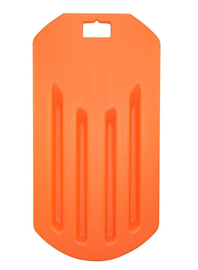 LINE2design CPR Rescue Lifesaver Board - EMS Medical First Aid Supplies Cardiac Board - Home Pool CPR Easy Patient Lifting Portable Lightweight Recessed Handle Lifesaver CPR Board - Orange - Image 4
