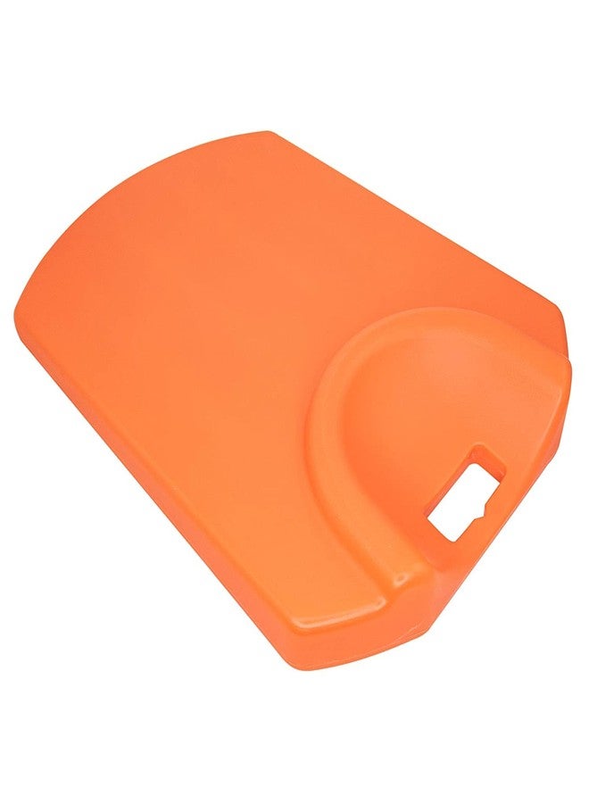 LINE2design CPR Rescue Lifesaver Board - EMS Medical First Aid Supplies Cardiac Board - Home Pool CPR Easy Patient Lifting Portable Lightweight Recessed Handle Lifesaver CPR Board - Orange - Image 1