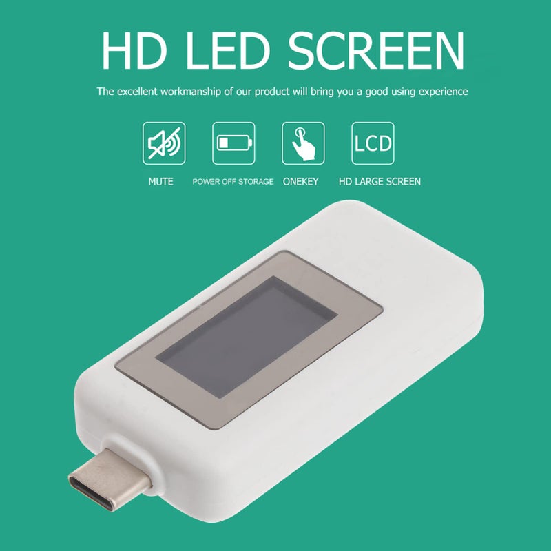 عداد اختبار الطاقة USB Type C مع شاشة عرض وكشف بروتوكول الشحن السريع - Image 5
