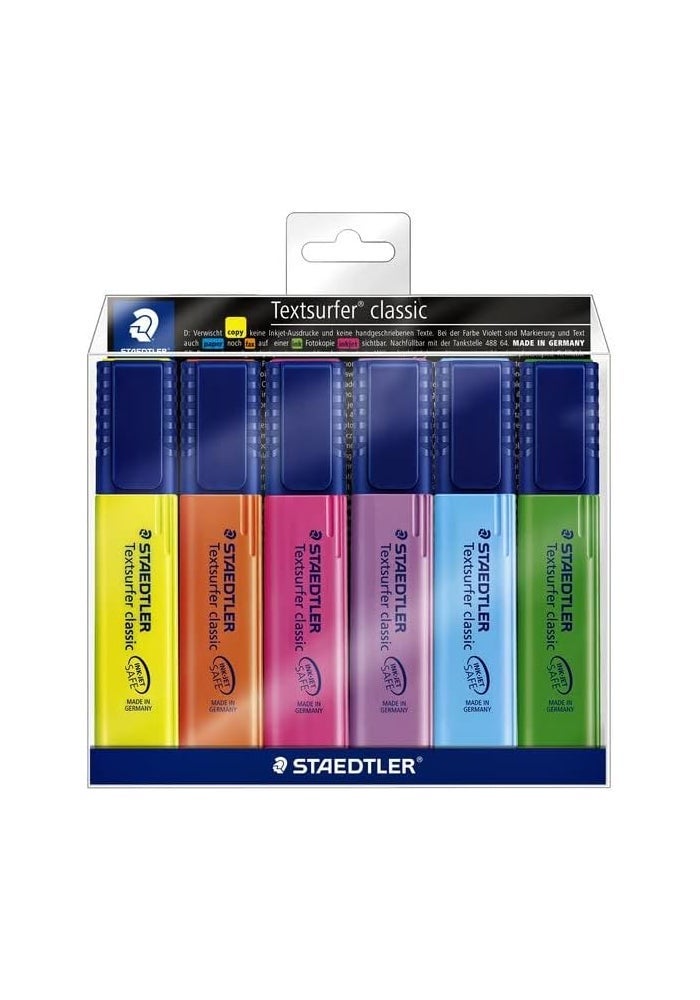 Staedtler Textsurfer Classic Highlighter Pens - Pack of 6 - Image 4