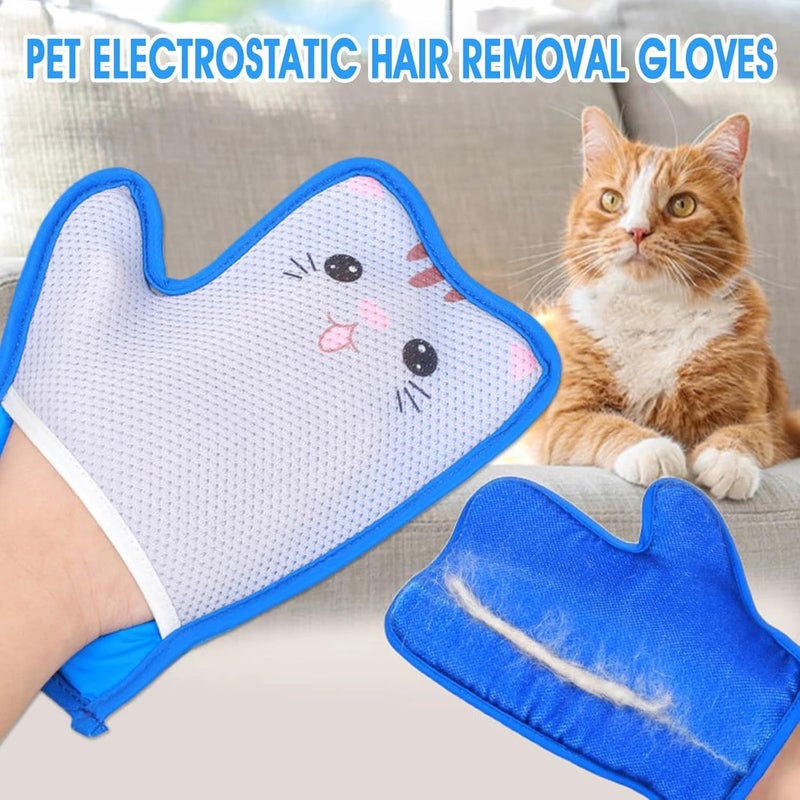 KASTWAVE Local market compliant trusted quality Pet Hair Remover Electrostatic Gloves, Pet Hair Remover Gloves, Reusable Cat & Dog Hair Remover Globally trusted affordable quality - Image 2