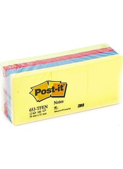 Post It 653Tf Note Paper 38 x 51 Mm Tutti Frutti Pink Shades Pack of 12  - Image 2