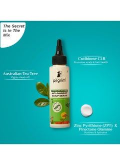 PILGRIM Australian Tea Tree Anti Dandruff Scalp Serum 100ml Pre Shampoo Treatment Fights Dandruff Reduces Inflammation For Women and Men  - Image 3