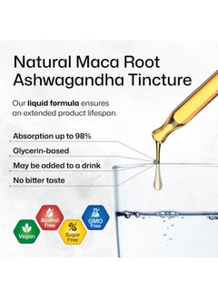 BIO KRAUTER BIO KRAUTER Maca Root and Ashwagandha Tincture - Maca & Ashwagandha Supplements for Men & Women - Adaptogenic Liquid Supplement for Mood Support - Alcohol and Sugar Free Vegan Drops 4 Fl.Oz.  - Image 4