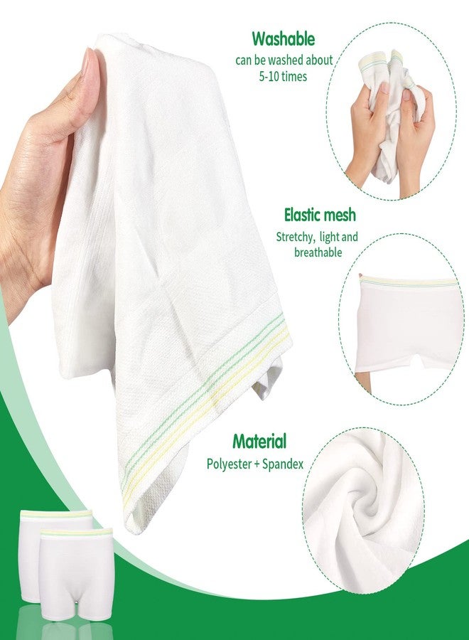 JUNFAN 12 Pack Mesh Underwear Postpartum Must Have Hospital Provide Washable Breathable Undies for Delivery, Surgical,Traveling (L/XL(13-39 in)) White - Image 5