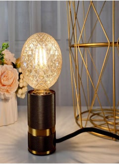Y&D Led Bulbs, G95 E27 Decorative Edison Light Vintage Pineapple Shaped Bulb, Amber Glow 2700K Globe LED Bulb Energy Class D (1Pcs)  - Image 2