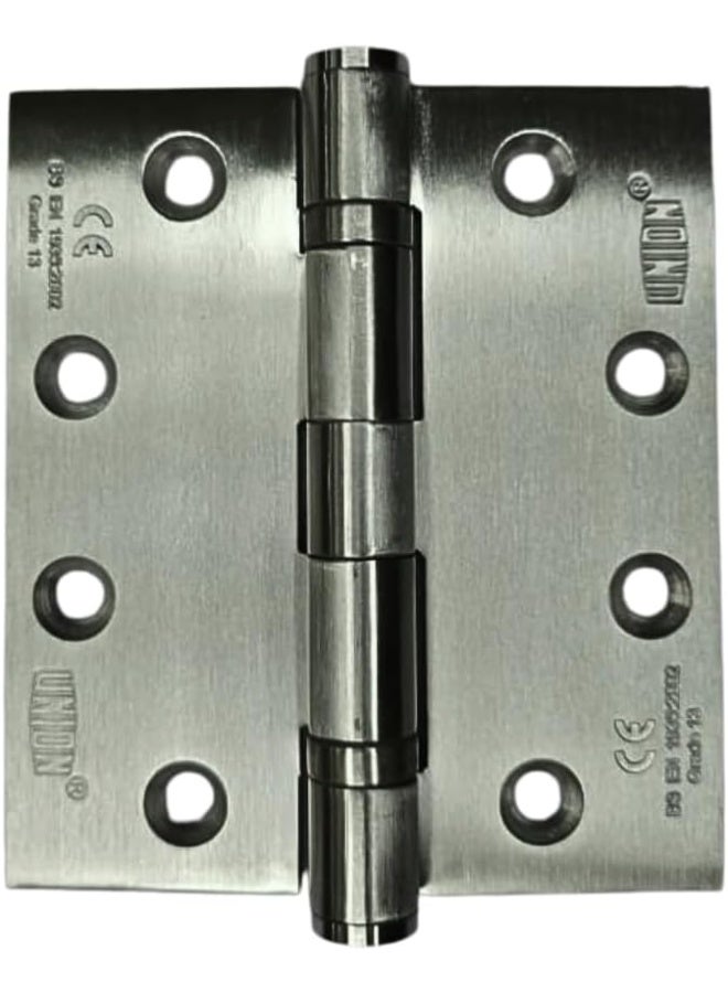 Union 316 Stainless Steel Butt Hinge | 3mm Thick 2 Ball Bearings (114 x 102 x 3.5 mm) - Image 2