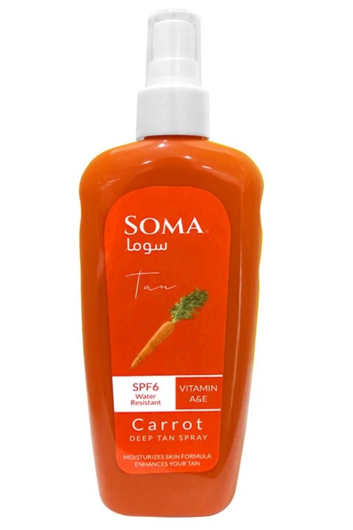 سوما خاخ التسمير بزيت الجزر الطبيعي 250مل