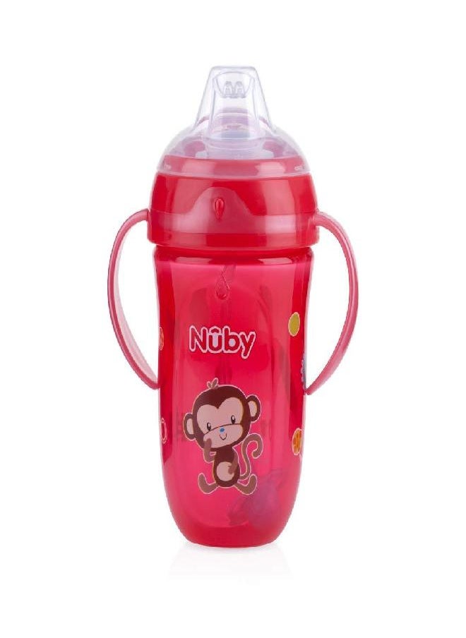 Nuby Nuby 2 Pack 360 2 Handle Cup, 9oz, BPA Free, Blue Lion and Red Monkey  - Image 3