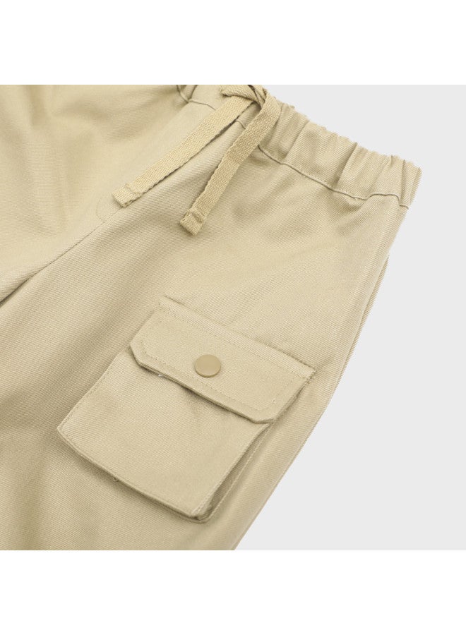 Zara kids' Urban Outdoor Casual Workwear Style Comfortable Breathable Drawstring Straight-leg Pants - Image 5