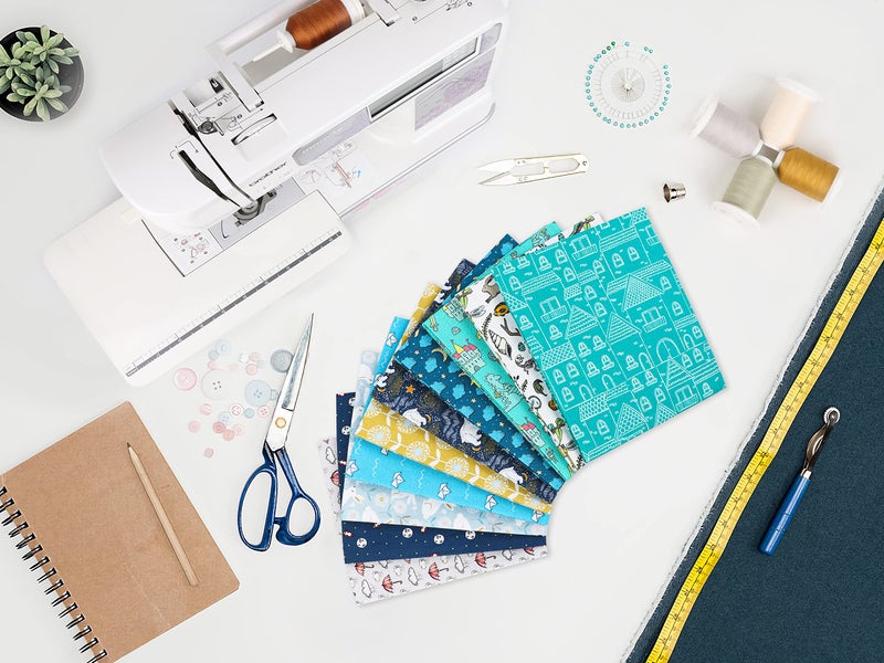 Craftido -25 Options- 100% Cotton Quilting Fabric Bundles 10pcs Fat Quarters 18â€x21â€-Medium Weight 5.2 oz- Soft Cotton for Quilting, Sewing Project, Patchwork, DIY Crafts â€“ Baby Boy - Image 5
