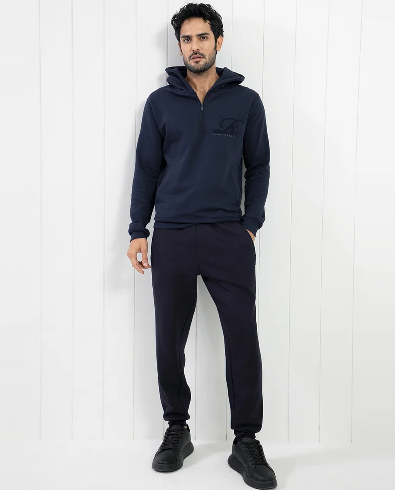 Rare Rabbit Rare Rabbit Men's Saho Navy Mid-Rise Trackpant